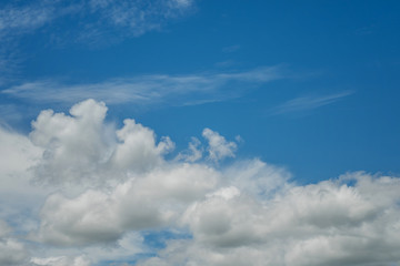 Naklejka na ściany i meble Beautiful sky with clouds
