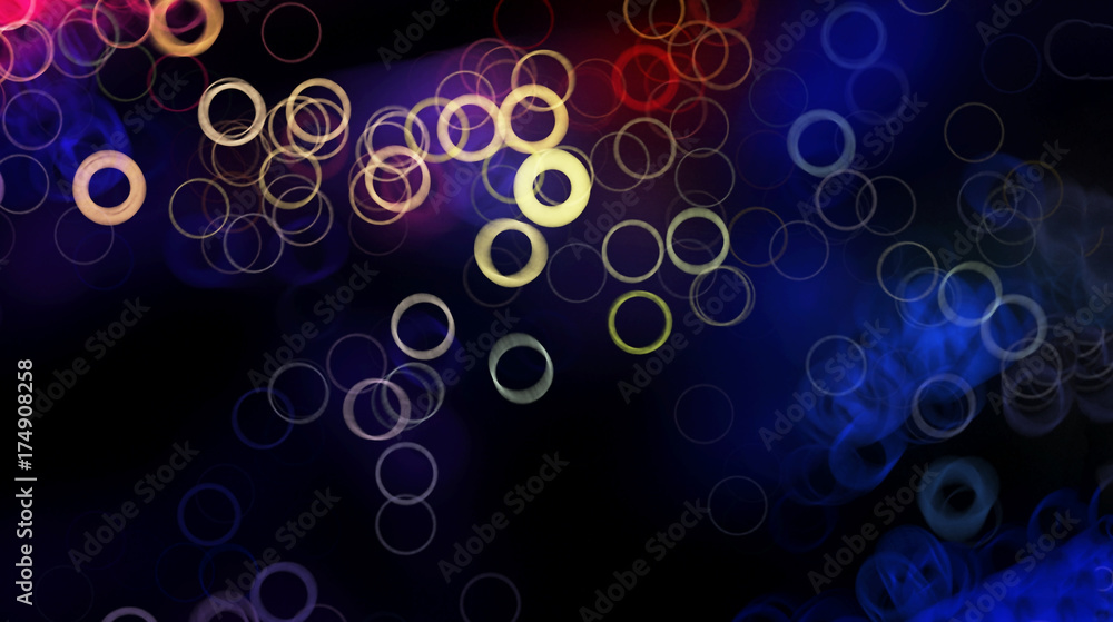 Poster abstract fresh design background with light circle pattern and shiny colours.