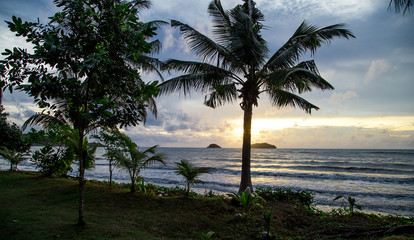 Fototapeta premium sunset at Koh Chang, Thailand