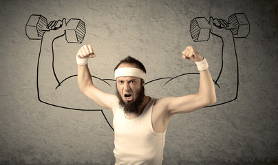 Slim male wants to be strong