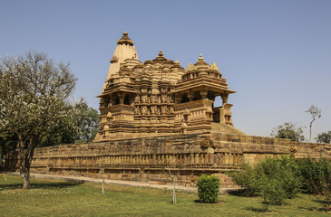Fototapeta na wymiar Madhya PradeshTemple, Western Temples of Khajuraho,India