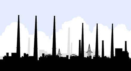 Morning Factory Skyline