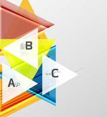 Obraz premium Triangles and geometric shapes abstract background