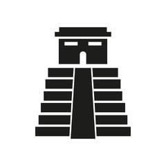 Aztec pyramid icon