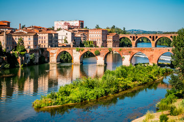 Obraz premium Vue sur le Tarn et Albi