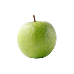 green apple on a white background
