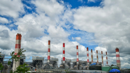 Obraz premium Mae Moh coal power plant.