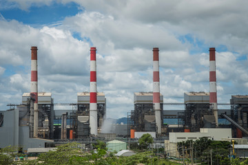 Obraz premium Mae Moh coal power plant.