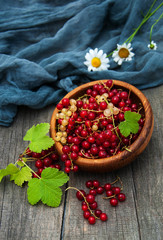 Bowl with red currant