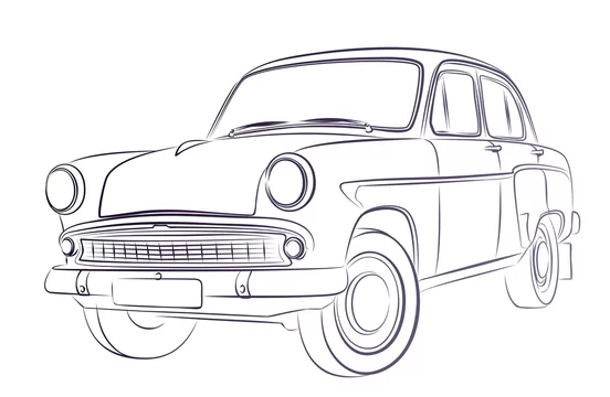 ambassador car drawing – creativentechno