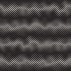 Modern Stylish Halftone Texture. Endless Abstract Background With Circles. Vector Seamless Mosaic Pattern.