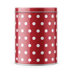 Round glossy tin can template.