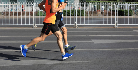 Obraz premium Marathon running race