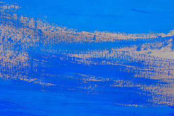 blue abstract painted texture on paper background