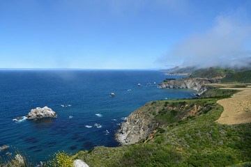 Seascapes along the California State Route One, California, USA