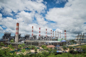 Obraz premium Mae Moh coal power plant.