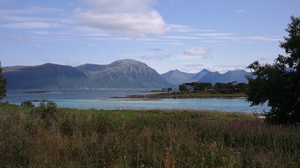Beautiful nature in Vesteralen peninsula, a part of northern Norway