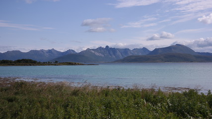 Mountains of Vesteralen peninsula, Norway