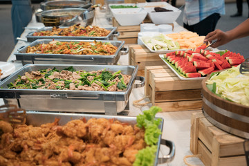 Food buffet catering on the table
