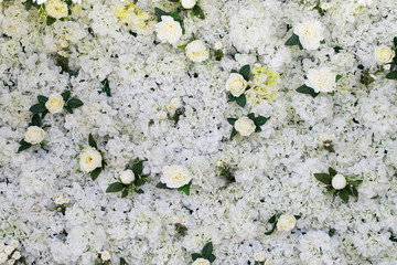 wall with a background of paper flowers handmade craft creative abstraction