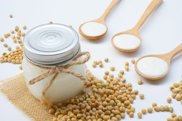 Organic yogurt is made from soy milk.