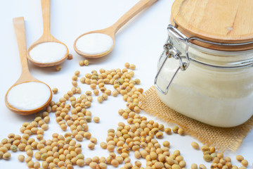 Organic yogurt is made from soy milk.