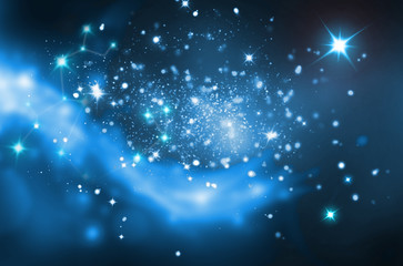 stars deep space blue background