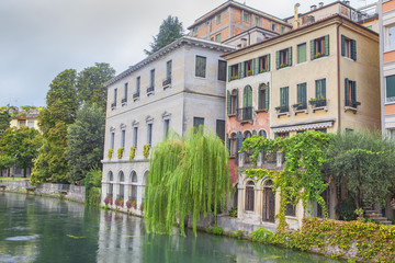 Fototapeta na wymiar Residential buildings in Treviso