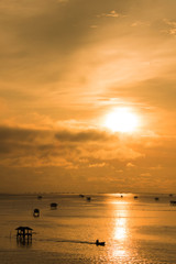 Beautiful view in the morning with sunrise