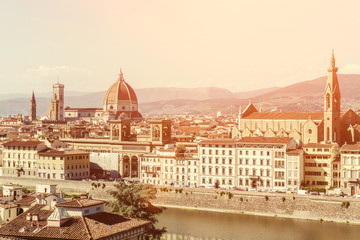 Obraz premium Florence panorama city skyline Tuscany Italy