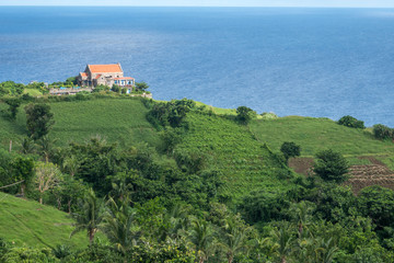Fototapeta na wymiar View from Vayang Rolling Hills, Ivatan Island, Batanes