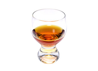 Brandy glass isolated on white background