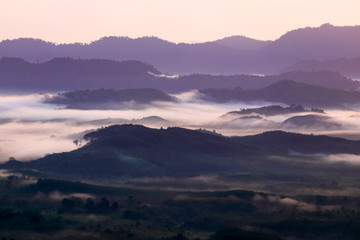 Khao Khai Nui viewpoint in the morning, Thai Muang, Phang Nga, Thailand.