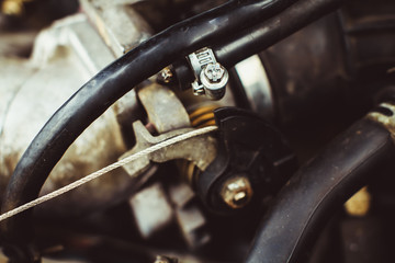 car engine closeup