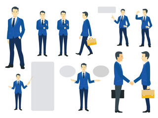 Businessman character set