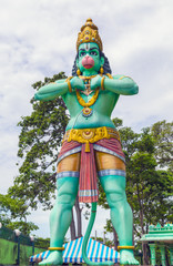 Hanuman statue Hindu god Batu Caves's Kuala Lumpur Malaysia.
