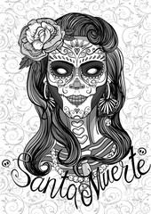sugar skull lady
