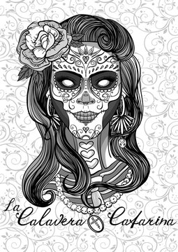 sugar skull lady