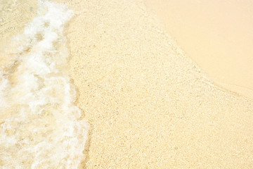 Wave on beach.