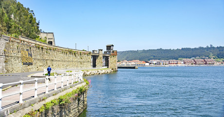 Vista de San Esteban de Pravia, Principado de Asturias, España