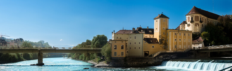 Zusammenfluss von Enns und Steyr mit Schloss Lamberg