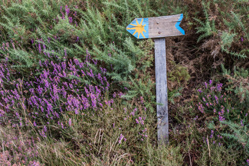 Roadsign on the Way of St. James (