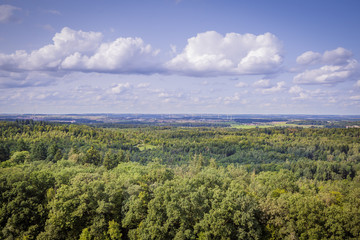 Obraz premium Aussicht vom Turm auf dem Burgberg Crailsheim