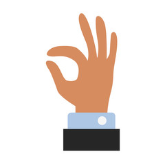 hand gesture flat icon