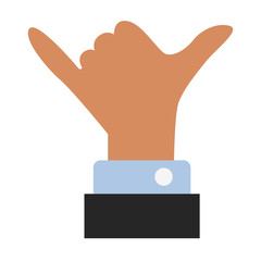 hand gesture flat icon