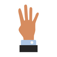 hand gesture flat icon