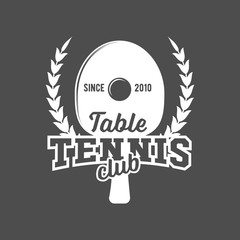 ping pong emblems, labels, badges and designed elements