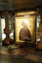 Golgotha in the Jerusalem Church of the Holy Sepulcher. 