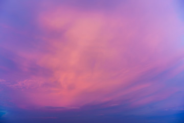 Obraz premium The beauty of colorful clouds in twilight background