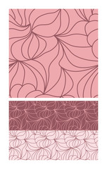 Natural seamless floral pattern. Vector illustration.